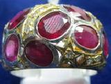                 เครื่องประดับ #31 Ruby Sapphire with Swiss Dimond in Siver Ring